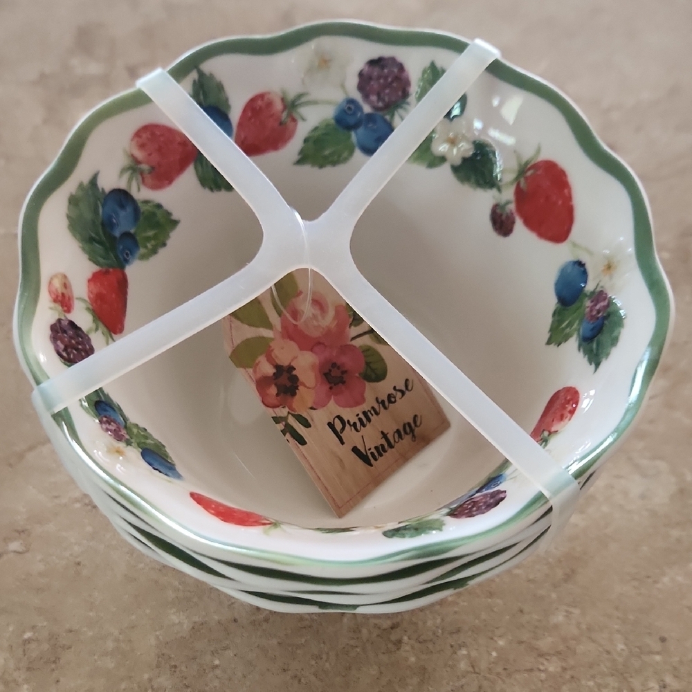 Fruit Pattern Bowls